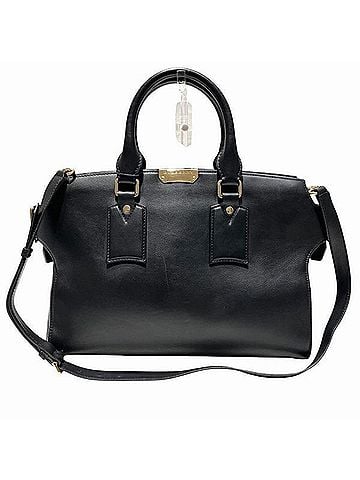Burberry Black Leather Handbag Shoulder Bag (view 1)