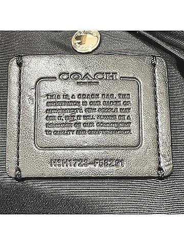 Coach Black Gray Pvc Leather Shoulder Bag (view 2)