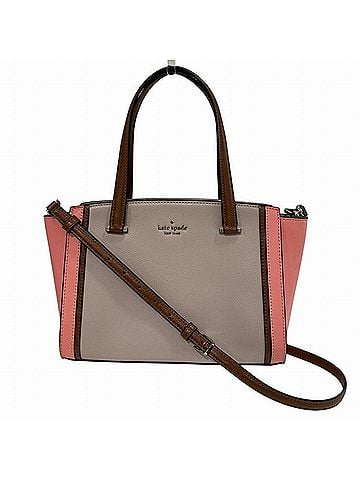 Kate Spade New York Beige Pink Leather Handbag Shoulder Bag (view 1)