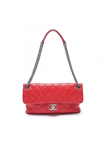 Chanel Red Color Leather Shoulder Bag (view 1)