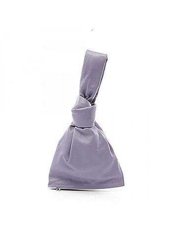 Bottega Veneta Purple Leather Clutch Bag (view 1)