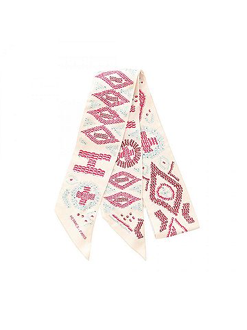 Hermès Ivory Multi-Color Silk Scarf (view 1)