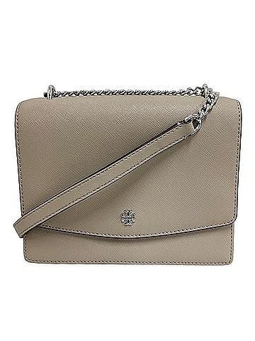 Tory Burch Beige Leather Shoulder Bag (view 1)