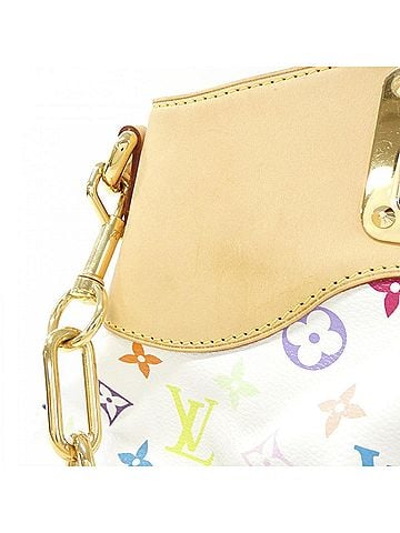 Louis Vuitton White Coated Canvas Handbag (view 2)
