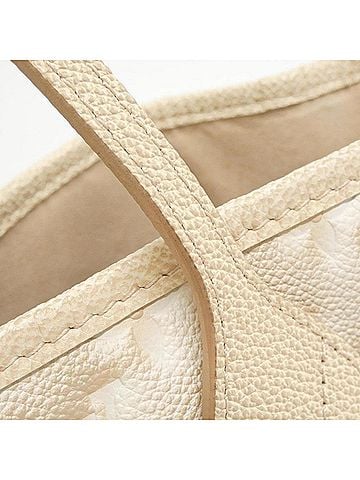 Louis Vuitton Beige Leather Handbag (view 2)