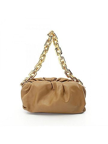 Bottega Veneta Brown Leather Pouch Shoulder Bag (view 1)