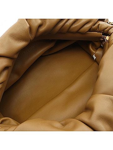 Bottega Veneta Brown Leather Pouch Shoulder Bag (view 2)