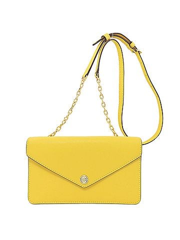 Michael Kors Yellow Leather Chain/Shoulder Wallet (view 1)