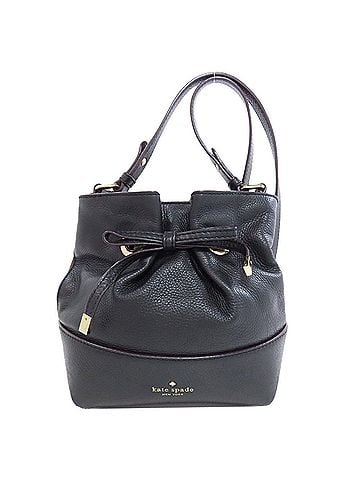 Kate Spade New York Black Leather Shoulder Bag (view 1)