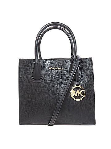 Michael Kors Black Leather Handbag (view 1)