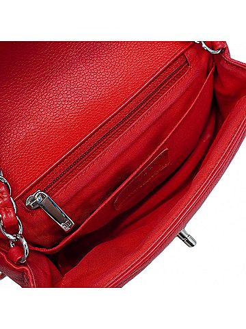 Chanel Red Color Grained Calfskin Shoulder Bag (view 2)
