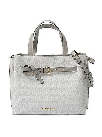 Michael Kors Gray White Pvc Leather Handbag (view 1)