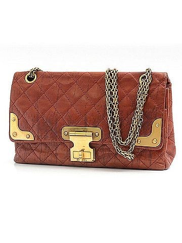 Chanel 2.55 Red Brown Leather Shoulder Bag (view 1)