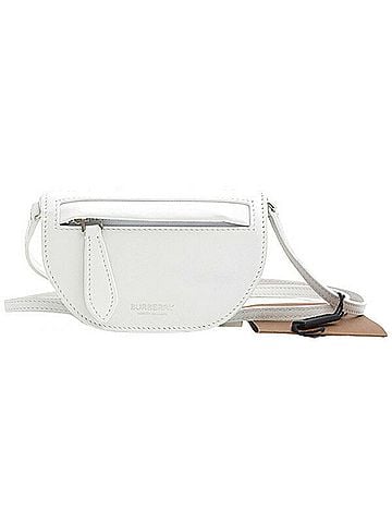 Burberry White Leather Shoulder Bag (view 1)