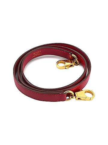 Hermès Rouge Vif Box Calf Leather Strap (view 1)