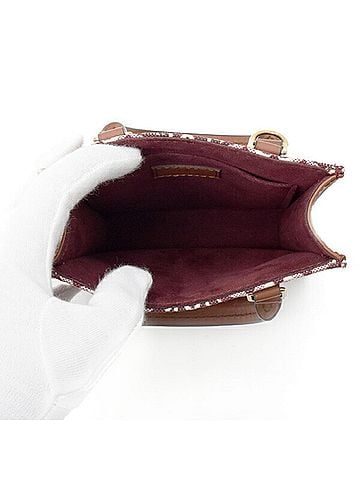 Louis Vuitton Bordeaux Canvas Leather Handbag Shoulder Bag (view 2)