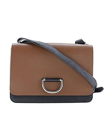 Burberry Black Brown Leather Shoulder Bag (view 1)