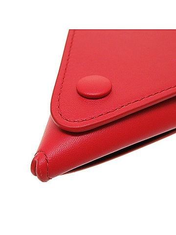 Bottega Veneta Red Color Leather Pouch (view 2)