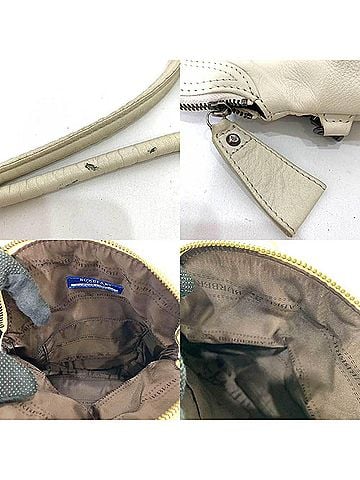 Burberry Blue Label Ivory White Leather Pochette Shoulder Bag (view 2)