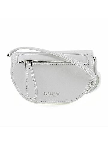 Burberry White Leather Shoulder Bag (view 1)
