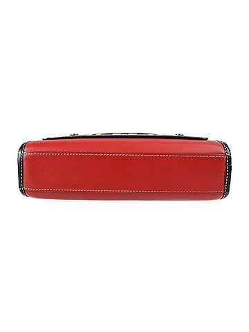 Burberry Black Multi-Color Red Color Leather Nylon Canvas Handbag Shoulder Bag (view 2)