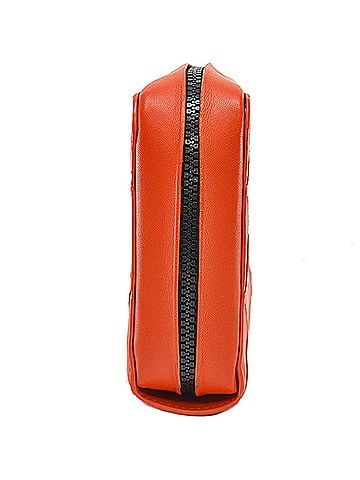 Bottega Veneta Orange Leather Clutch Bag (view 2)