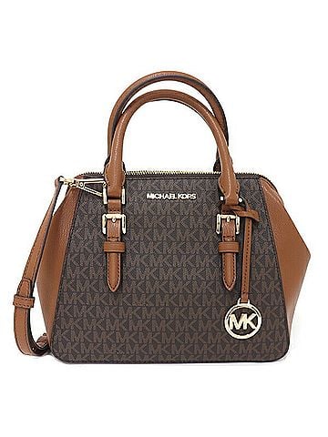 Michael Kors Brown Pvc Handbag Shoulder Bag (view 1)