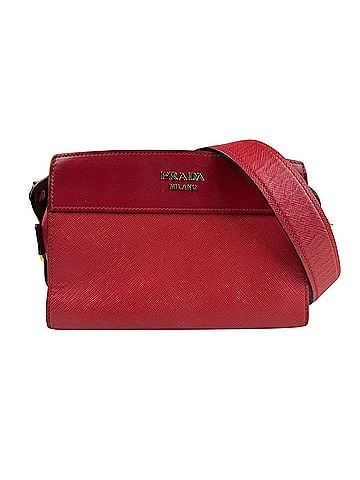 Prada Red Color Leather Shoulder Bag (view 1)