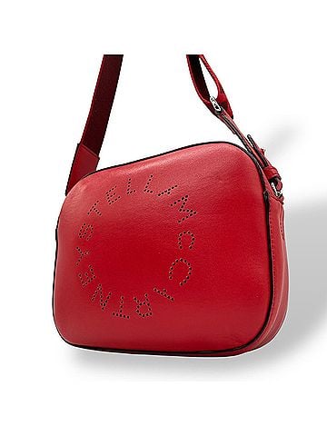 Stella McCartney Red Color Leather Shoulder Bag (view 1)
