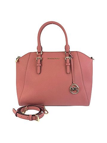 Michael Kors Pink Leather Handbag Shoulder Bag (view 1)