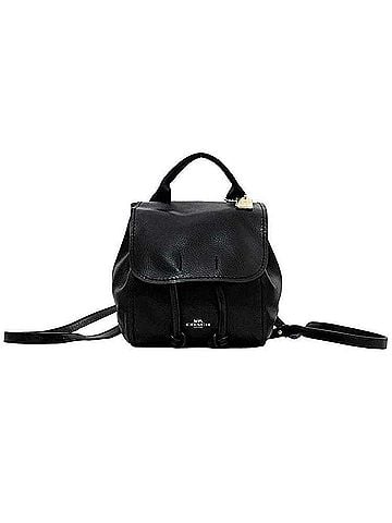 Coach Black Leather Backpack (view 1)