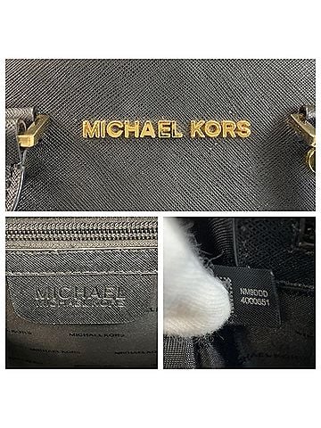 Michael Kors Black Leather Handbag (view 2)