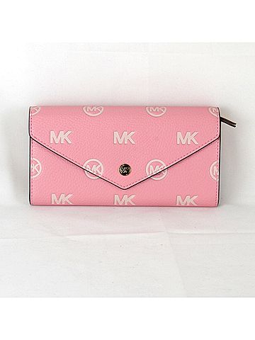 Michael Kors Pink Leather Long Wallet (Bi-Fold) (view 1)