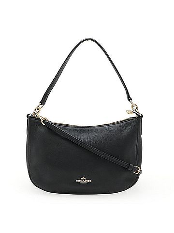Coach Black Leather Shoulder Bag (view 1)
