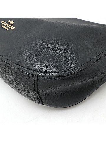 Coach Black Leather Shoulder Bag (view 2)