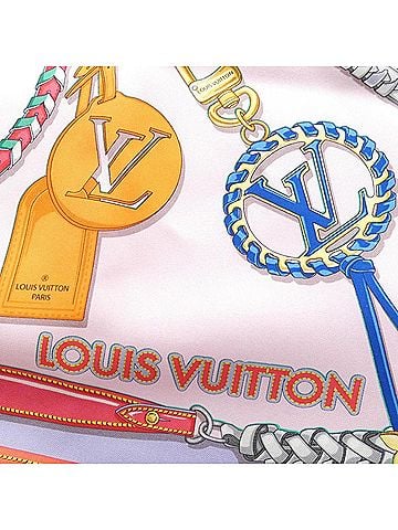 Louis Vuitton Multi-Color Pink Silk Scarf (view 2)