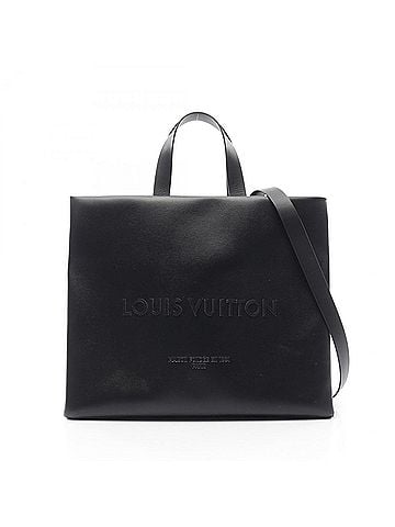Louis Vuitton Black Leather Tote Bag (view 1)