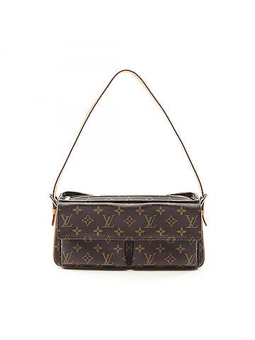 Louis Vuitton Monogram Brown Coated Canvas Leather Shoulder Bag (view 1)