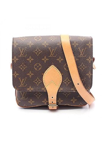 Louis Vuitton Monogram Brown Coated Canvas Leather Shoulder Bag (view 1)