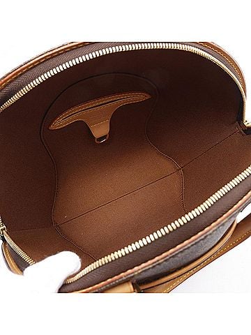 Louis Vuitton Monogram Brown Coated Canvas Leather Handbag (view 2)