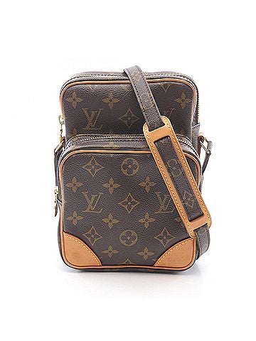 Louis Vuitton Monogram Brown Coated Canvas Leather Shoulder Bag (view 1)
