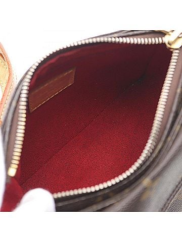 Louis Vuitton Monogram Brown Coated Canvas Leather Shoulder Bag (view 2)