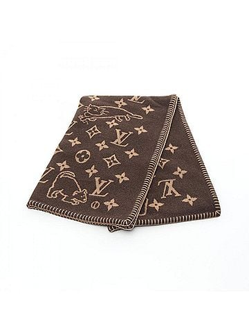 Louis Vuitton Brown Wool Cashmere Shawl (view 1)