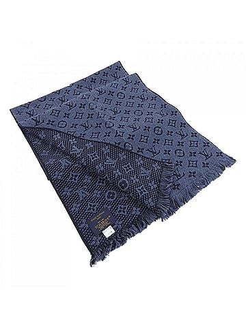 Louis Vuitton Blue Navy Wool Shawl (view 1)