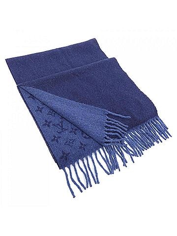 Louis Vuitton Navy Cashmere Shawl (view 1)