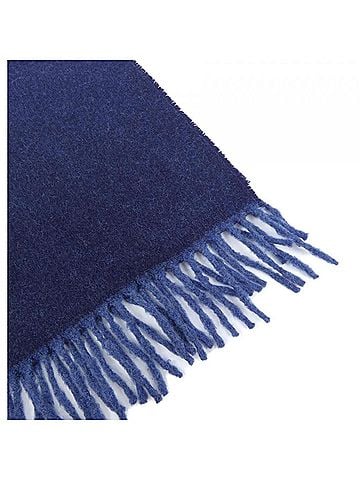 Louis Vuitton Navy Cashmere Shawl (view 2)