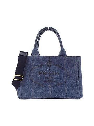 Prada Bleu Denim Handbag (view 1)