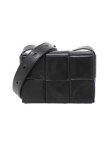 Bottega Veneta Black Leather Shoulder Bag (view 1)