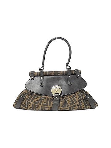 Fendi Brown Canvas Handbag (view 1)