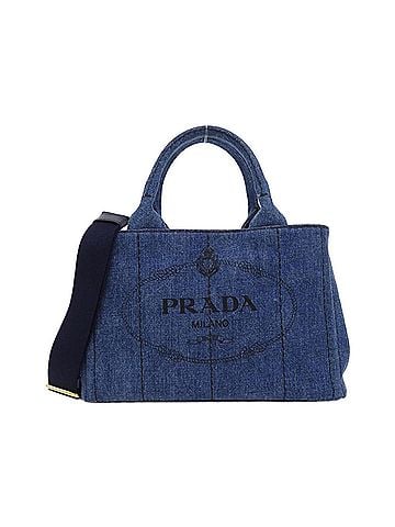 Prada Bleu Denim Handbag (view 1)